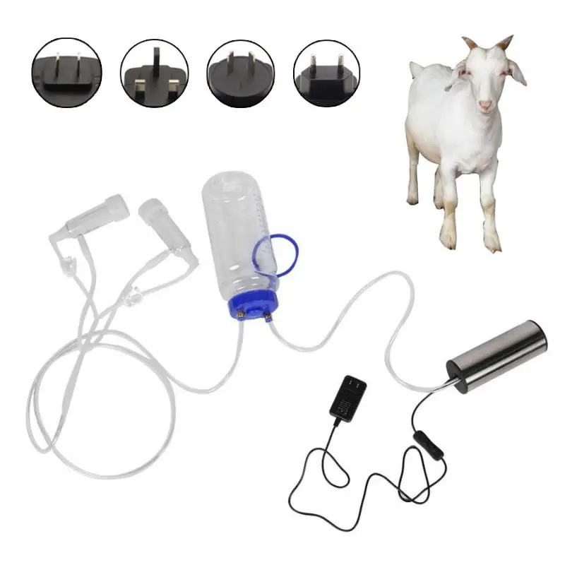 

Goat Milker Machine Electric Portable Cow Sheep Milking Machine Set Manual Pump