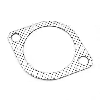 

Manifold Gasket Collector Flange Gasket 2 Bolt 10pc 3\" Car Exhaust Down Pipe Newest