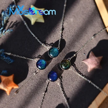 

MosDream Elf Pendant Necklace s925 silver 45cm 8mm Magic Crystal Elegant Jewelry for women Lovely Personal Gift