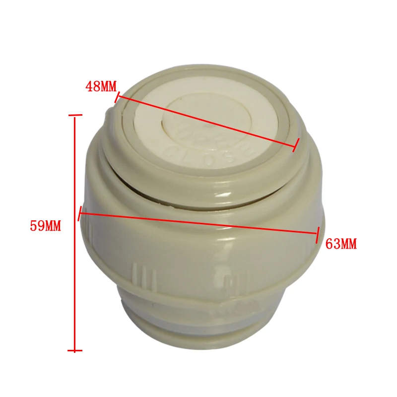 5.2cm white-grey 4,5/5,2 см термос Крышка Вакуумная Flsak крышка пластиковая Термокружка для путешествий на открытом воздухе фляга с крышкой термос аксессуары - Цвет: 5.2cm white-grey