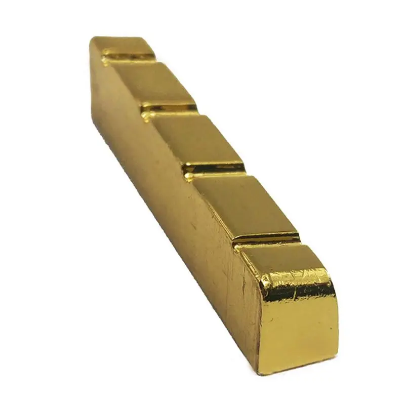 

ABGZ-4 String Slotted Brass Gold Electric Bass Guitar Bridge Nut 38*6*8/8.9mm