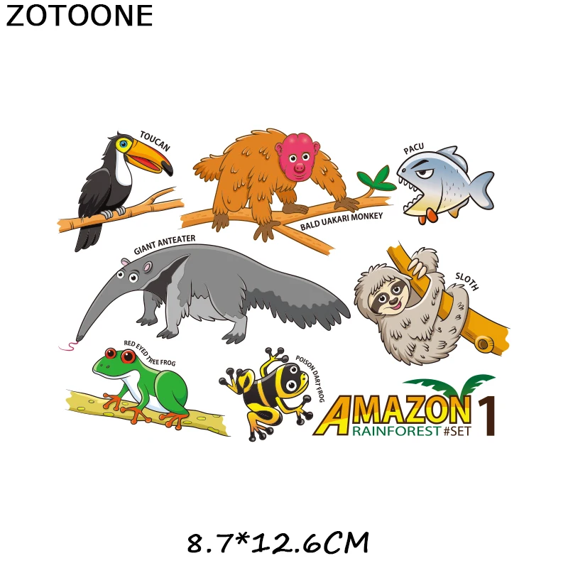 ZOTOONE нашивка в виде животного, кошки, совы, железная переводная наклейка для одежды, самодельная футболка, термопереводная аппликация, наклейка "рыба" E - Цвет: 86