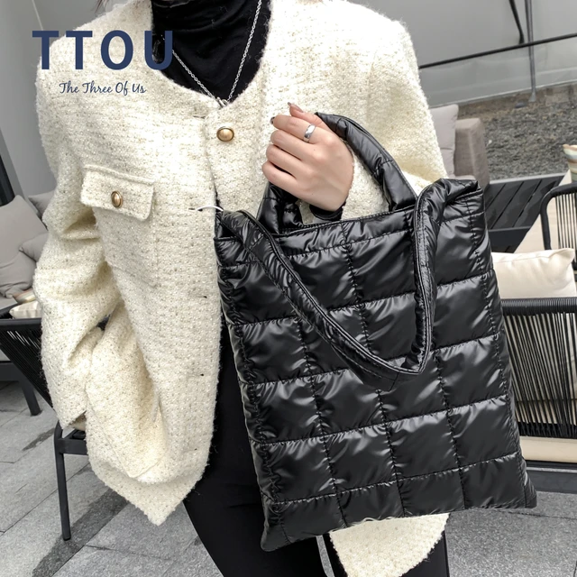 Portable Large Tote Padded Handbags Space Padded Women Shoulder Bags For  Winter Purse Handbags Fashion Designer Shopper Handbags - Shoulder Bags -  AliExpress