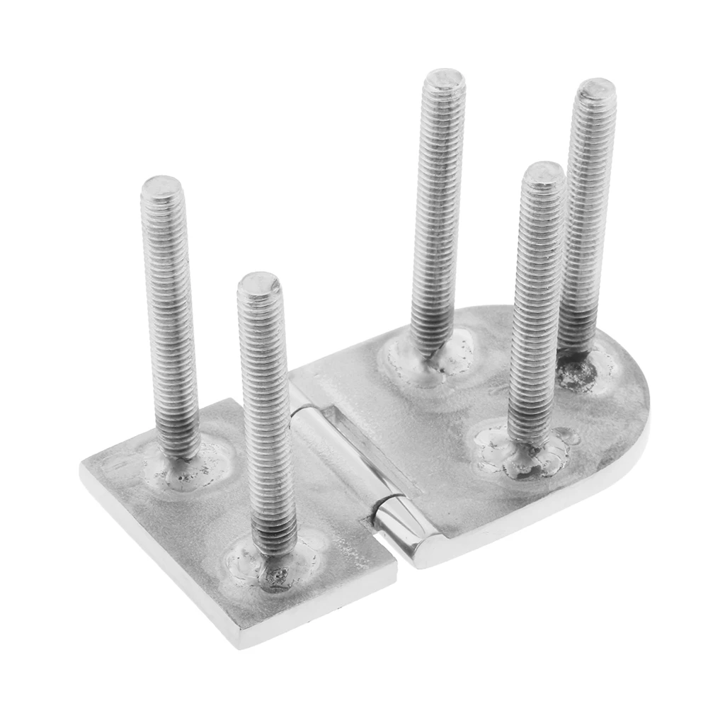 316 Stainless Steel Marine Boat Cabin Door Deck Hinges Flush Mount Hinges With 5 Screws