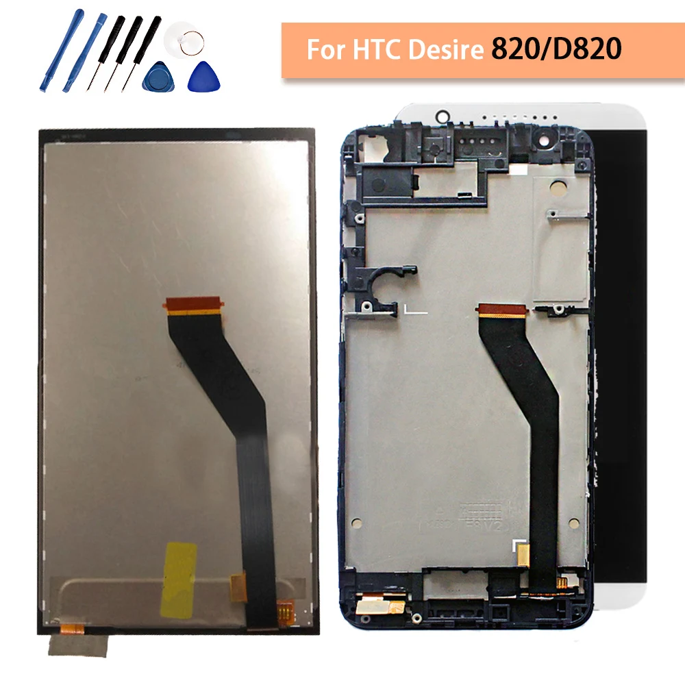5 &quotдля HTC Desire 820 LCD сенсорный экран с рамкой тест хорошо для D820 дисплей дигитайзер
