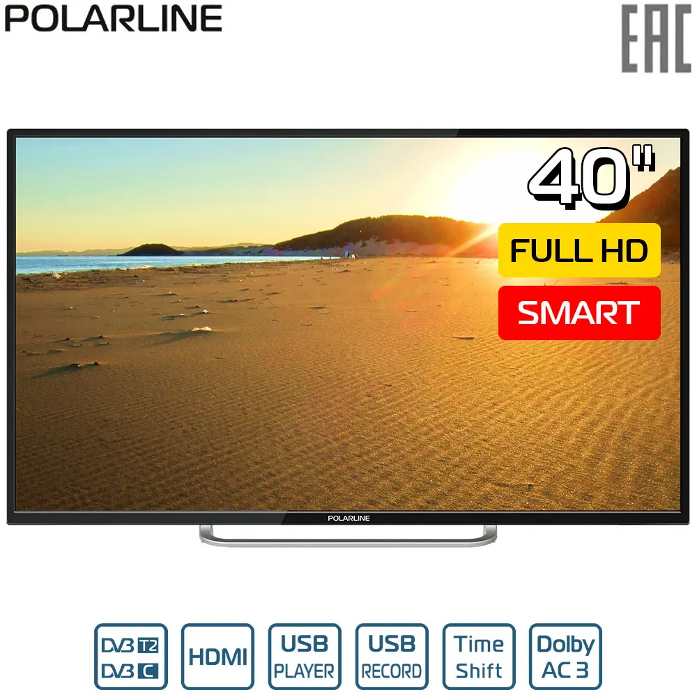 Телевизор 40" Polarline 40PL52TC-SM FullHD SmartTV