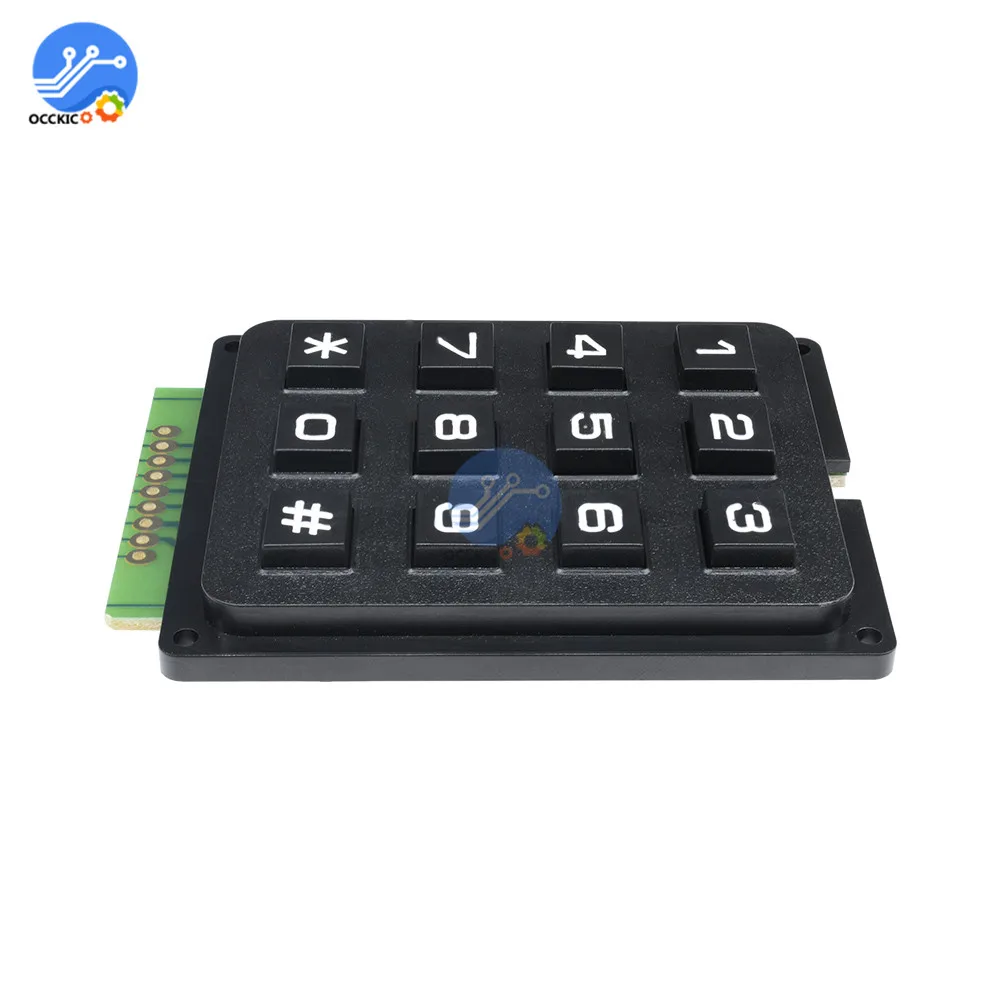 3x4 Матрица 12 клавиш кнопочная клавиатура PCB макет переключатель модуль микроконтроллер для Arduino Diy Kit