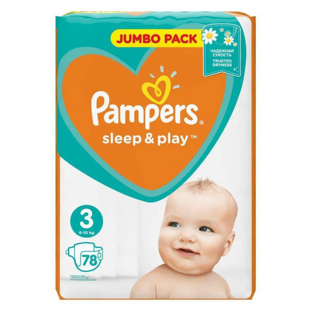 Подгузники Pampers Sleep&Play 3(5-9 кг) 78 шт