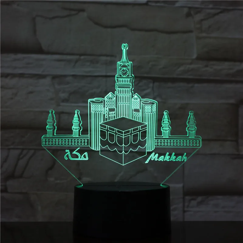 3D Led моделирование ночник Usb замок настроение сенсорная кнопка атмосферная настольная лампа детская спальня освещение сна дома декоративные подарки