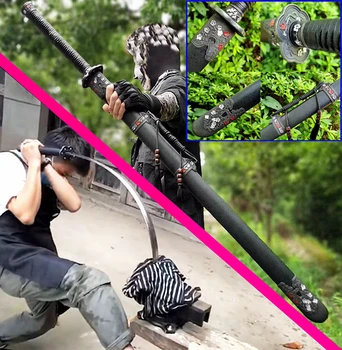 

Handmade Chinese KungFu Broadsword Dao Sword Sharp 1095 High Carbon Steel Qing Dynasty Saber Jian WuShu Battle Knife