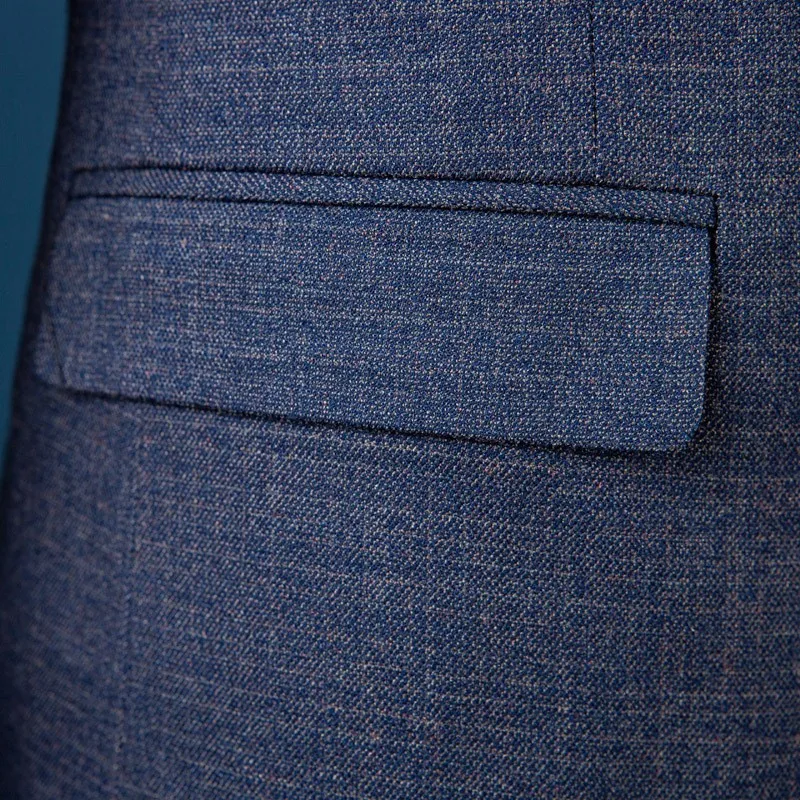 Slim Fit Для мужчин костюмы Свадебные Жених размера плюс 4XL джентльмен Бизнес Повседневное смокинг мужской темно-серый синий комплект из 3 предметов, костюм