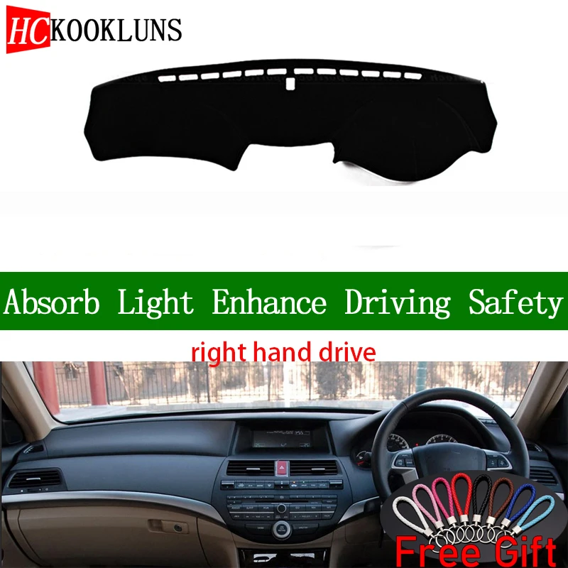 Для Honda Accord 2008 2009 2010-2013 правая накладка приборной панели наклейки для автомобиля