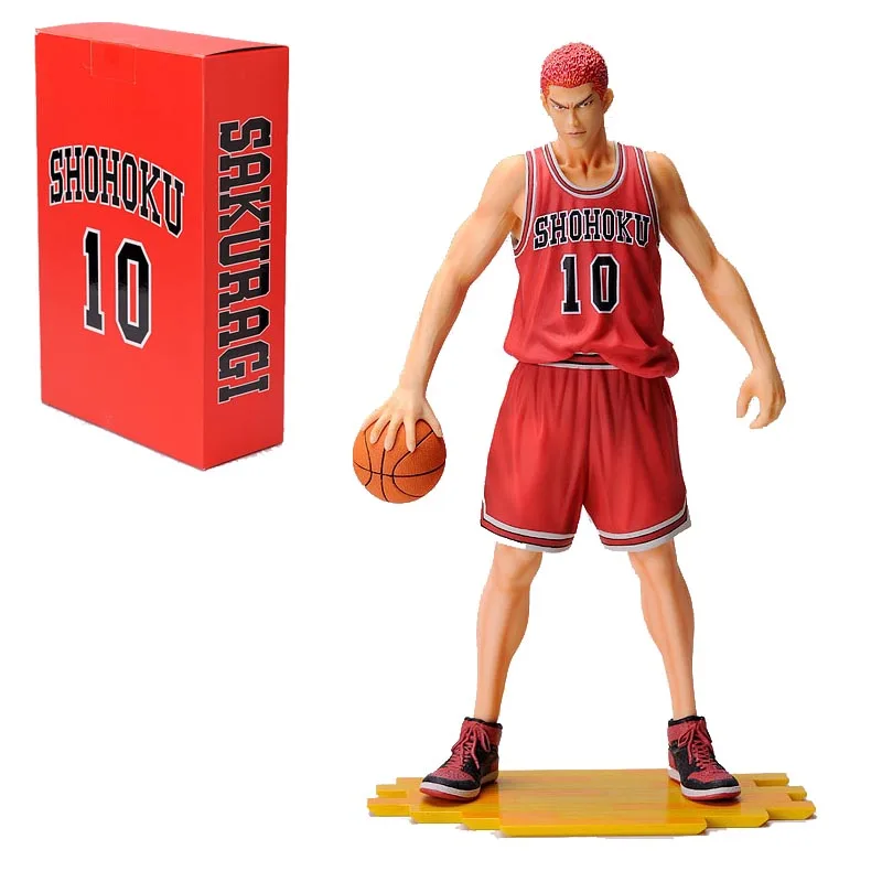 25 см аниме SLAM DUNK Sakuragi Hanamichi ПВХ Фигурки Rukawa Kaede Акаги Такенори Mitsui Hisashi Коллекция Модель игрушки - Цвет: No.10 with Box