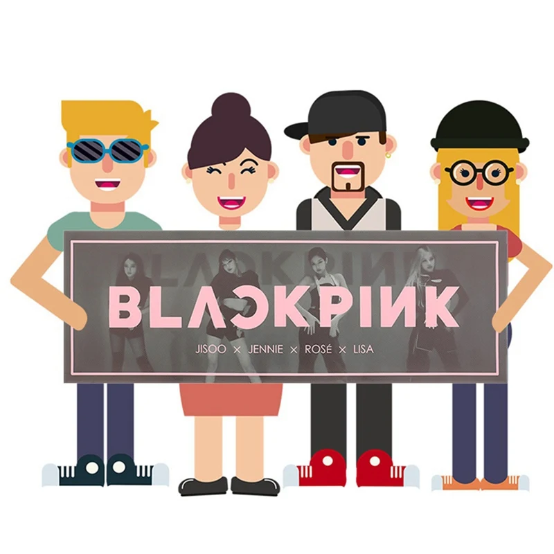 1 шт. BLACKPINK концертная ручная поддержка ткани для баннер висящий плакат для фанатов коллекция подарок