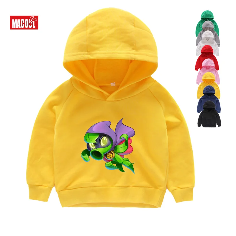 Hoodies Kids Детские Зимние толстовки с длинными рукавами; детские толстовки с капюшоном с принтом «Растения против Зомби»; топы для мальчиков; толстовки с длинными рукавами - Цвет: Hoodies Kids