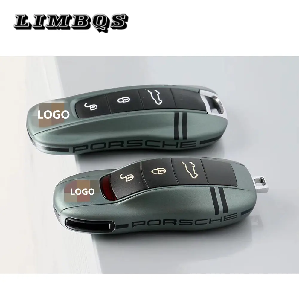 

Car key case cover for porsche Macan cayenne Panamera 911 718 971 9YA boxster remote smart key side shell holder cap protection