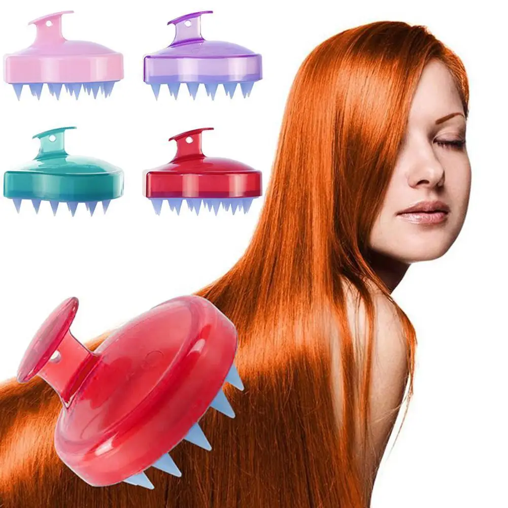 

Hot Sale Fashion Dish Brush Silicone Shampoo Scalp Massager Hair Free Hair Cleaning 5 Clean Ship Comb Colors Shower Bath G2O9