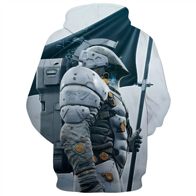 Толстовка для косплея игры «Death Stranding», мужская и женская одежда, повседневная спортивная толстовка с 3D принтом, Новинка