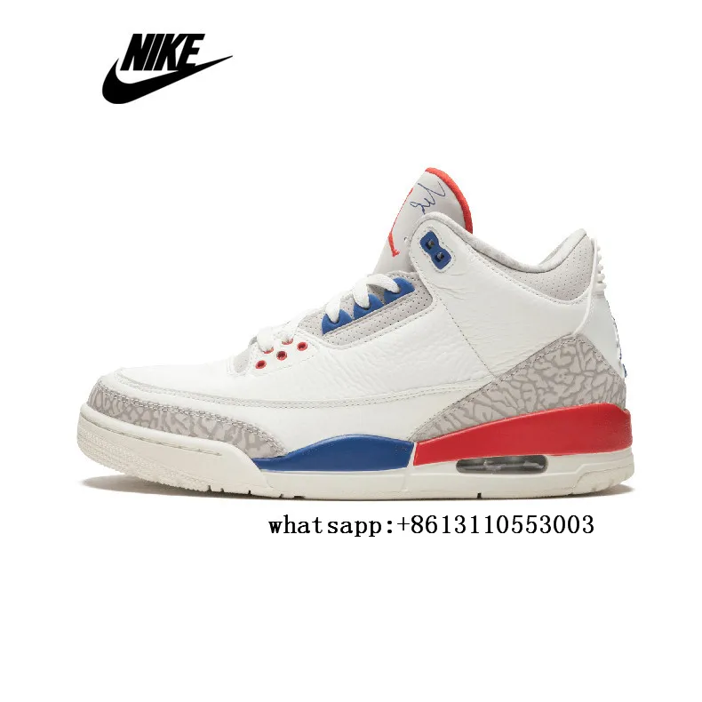 Air Jordan 3 баскетбольные кроссовки в стиле ретро, черного и белого цветов, размеры 40-45 - Цвет: 11