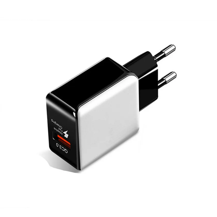 Быстрое зарядное устройство QC3.0 QC2.0 USB зарядное устройство адаптер 18 Вт портативное настенное зарядное устройство EU US Разъем для SAMSUNG IPHONE HUAWEI