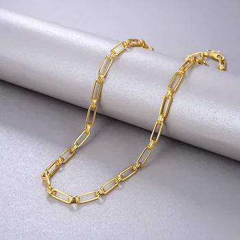 

U-shaped heavy chain female NECKLACE BRACELET COPPER clavicle Necklace