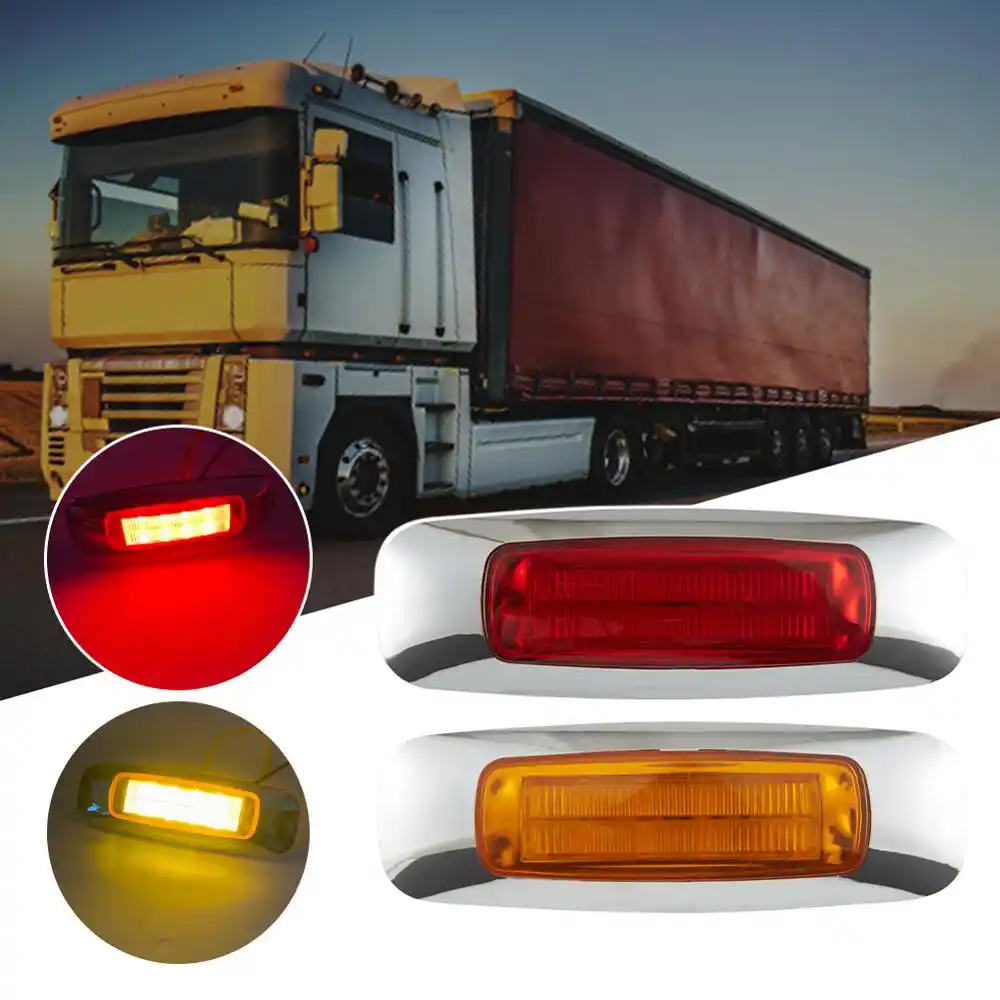 8ledサイドテールライトサイドマーカーライト電着12v 24v車外部ランプ車のトラック 信号ランプ Aliexpress