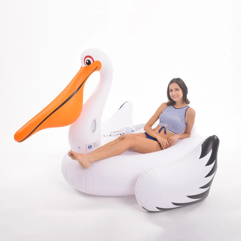 

Inflatable Pool Floats Rafts for Swimming Gigantic Pelican Ride-On Toucan Swan Pool Mattress Beach Summer Water Toys Life Buoy