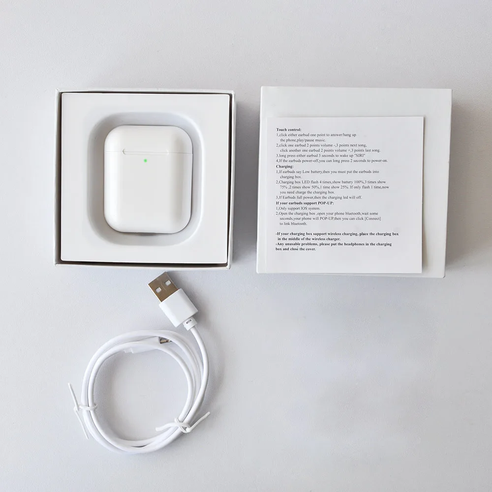 White Оригинальные i90000 pro TWS Aire 2 реплики 1:1 Bluetooth наушники беспроводные наушники gps Сменные названия бас наушники pk i200 i500 tws - Цвет: White