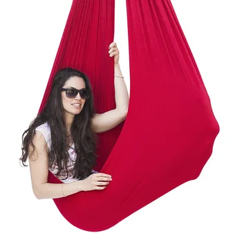 

Balance Easy Install Elastic Aspergers ADHD Kids Children Cuddle Hammock Home Nylon Indoor Therapy Swing For Autism Snuggle