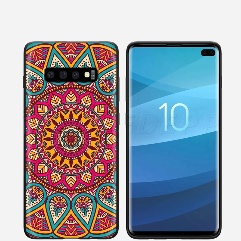 Webbedepp Мандала модный принт чехол для samsung Galaxy S7 S8 S9 S10 Edge Plus Note 10 8 9 A10 A20 A30 A40 A50 A60 A70
