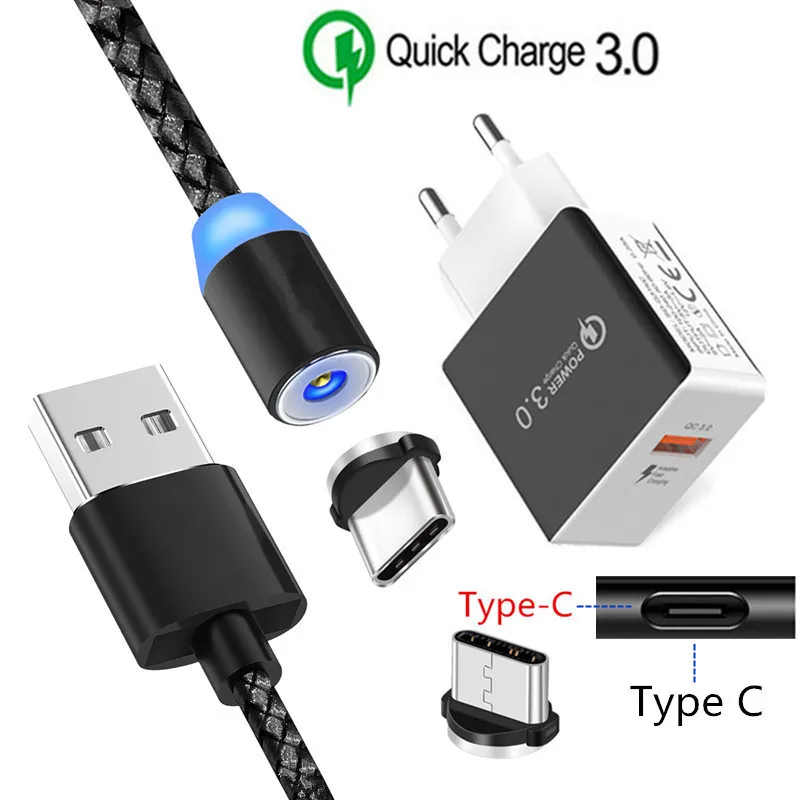 QC 3 0 быстрое зарядное устройство zte Nubia Z11 Z17 mini type C зарядный провод Магнитный USB