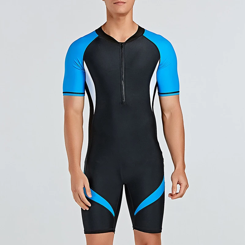 campus jeugd Land van staatsburgerschap Neopreen Wetsuit Mannen Korte Mouw Duiken Pak Surfen Zonneplek Een Stuk Set  Snorkelen Spearfishing Badpak # Een|Wetsuit| - AliExpress