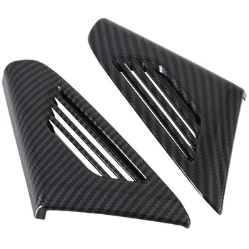 

Front Air Vent Cover 2 Pieces for Tesla Model X 2018-2019 ABS Plastic Car Accessories (Front Air Vent Cover, Imitation Carbon Fi