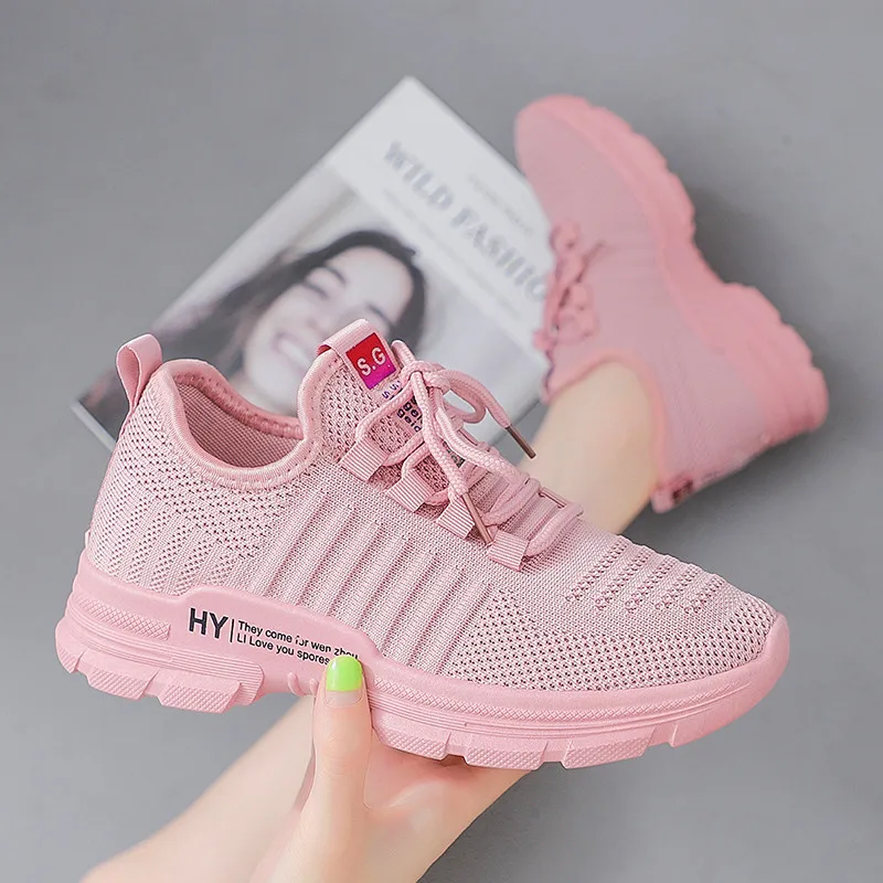 Удобная повседневная женская обувь с подкладкой дышащая спортивная поглощением