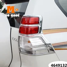 2010 2011 2012 2013 ABS Chrome Car-Styling Accessories-Rear Tail Light Lamps Tail Light Frame Cover Trim For Toyota Prado 150