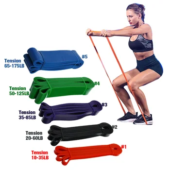 

7 Level Yoga Training Belt Pull Up Resistance Athletic Power Rubber Bands Bands Gym Fitness Equipment Strength Training Tool