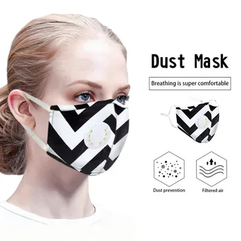 

Adult Women Man Reusable Washable Mouth Mask Dustproof PM2.5 Pollution Respirator Masks With 10 PCS Activated Carbon Filter