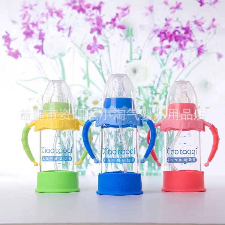 

New Style Small Naughty Standard Caliber Shatter-resistant Automatic Anti-Colic Heat Resistant Crystal Diamond Glass Feeding Bot