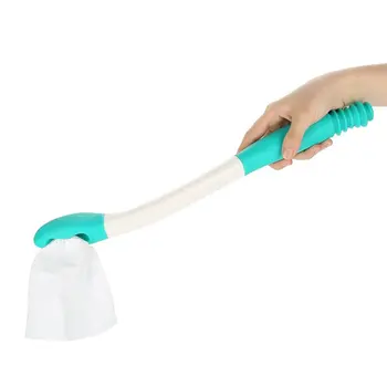 

Bottom Wiper Plastic Self Wipe Aid Helper Toilet Paper Tissue Grip Long Handle Reach Comfort Wiper Holder 1pcs