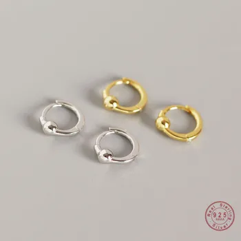 

925 Sterling Silver Mini Geometric Round Bead Earrings Women Light Luxury Trend Wedding Jewelry Accessories Friendship Gift