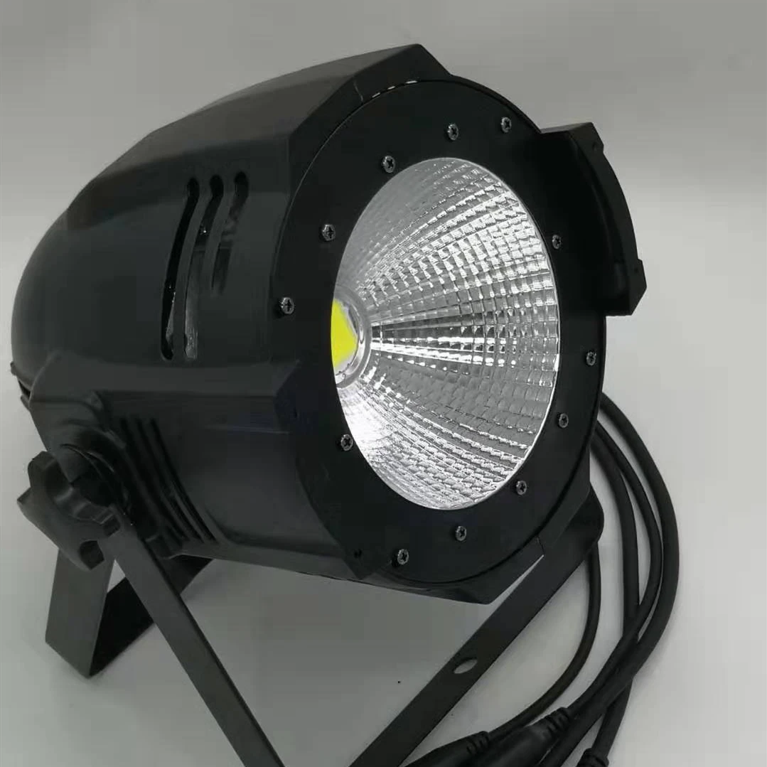 F& GLED Par COB 100 Вт с дверями сарая алюминиевые радиаторы с высокой мощностью рассеивания корпус сценическое освещение с 100 Вт теплый белый COB для театрального клуба