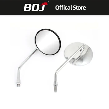 

BDJ For Harley 10MM Universal Motorcycle Back View Mirror Electric Bicycle Rearview Mirrors Moped Side Mirror 8MM Round