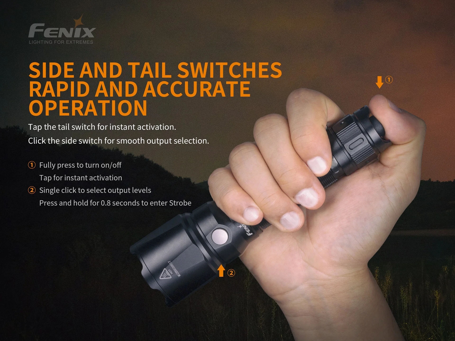 Fenix TK22 V2.0 Max 1600 люмен Открытый водонепроницаемый тактический фонарик
