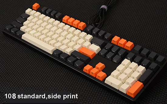 87-key 108-key 125-key OEM Carbon Keycaps Новинка Keycaps PBT лазерная гравировка для Cherry MX переключатели механических клавиатуры - Цвет: 108 blank