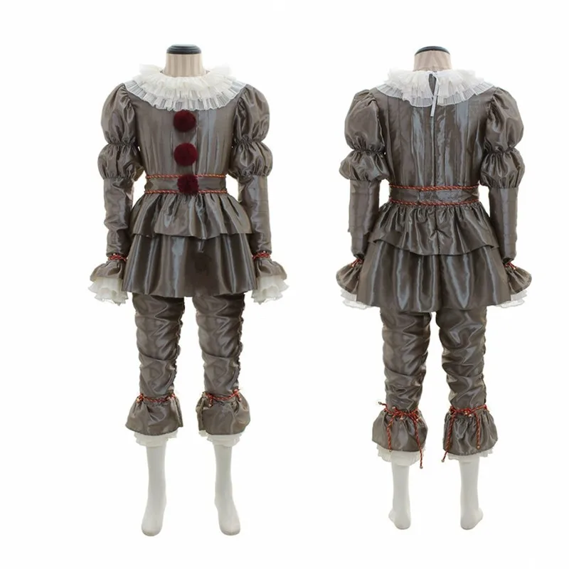 A1Men size Фильм Стивен Кинг это: вторая часть Pennywise Косплей Костюм клоун костюмы на Хэллоуин Джокер маска для взрослых - Цвет: A1Men size