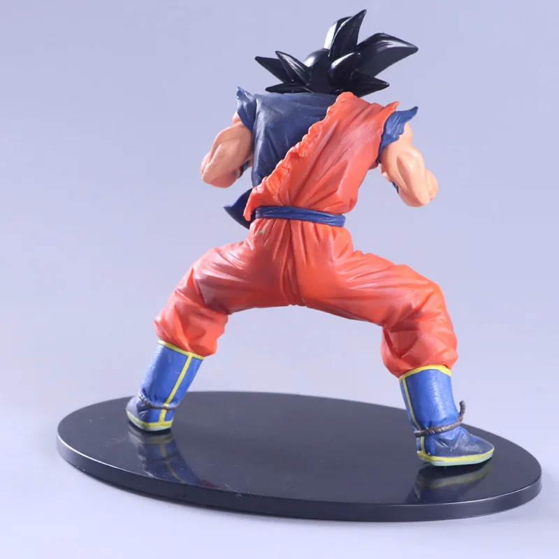 

Nico Anime Garage Kit Model qlz Fes King Punch Black Hair Goku Squat PVC Box Decoration