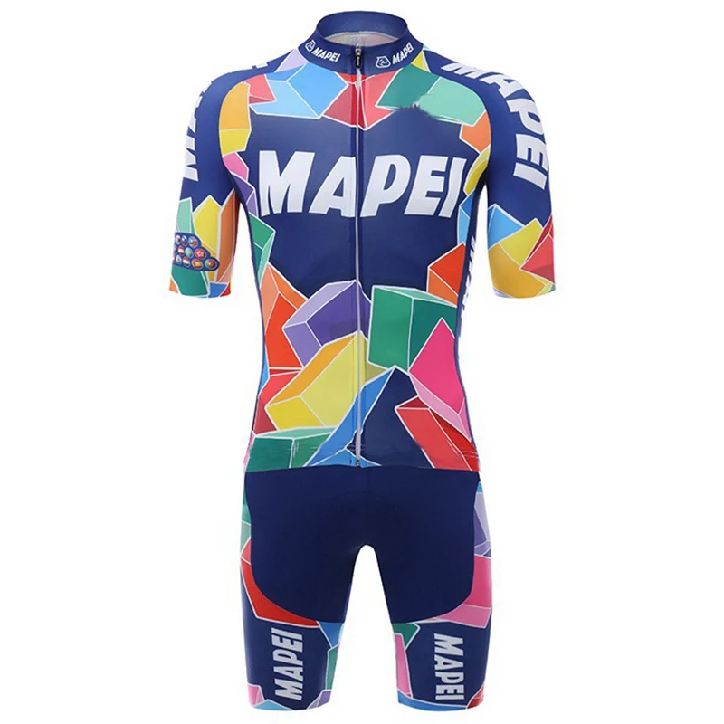 Мужской комплект для велоспорта, коллекция года, mapei Italy Miti skinsuit, летний equipacion ciclismo, велосипедные шорты, дышащие, 12D гелевые комбинезоны, комбинезон - Цвет: cycling set 1