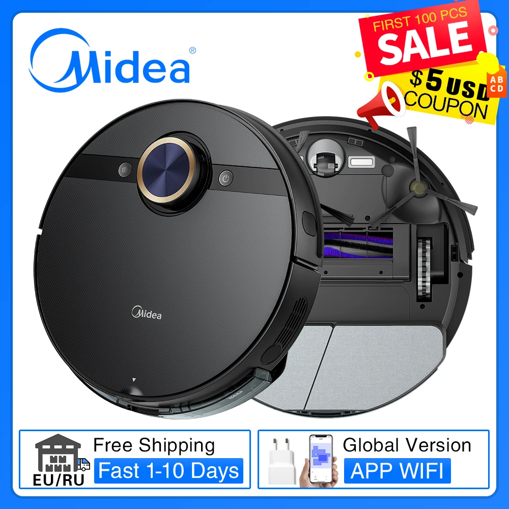 Midea Robot Vacuum Cleaner M7 Pro Vibrating Mopping Washing 4000PA