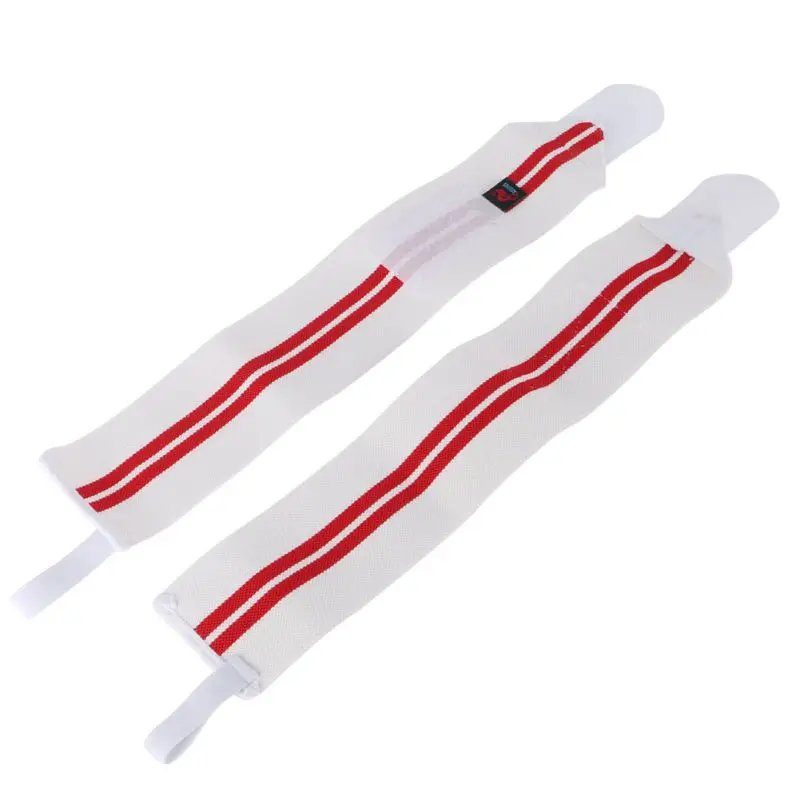 White Red 1 пара профессиональный браслет для занятий тяжелой атлетикой Спортивная тренировочная повязка на руку поддержка запястья ремни обмотка и изоляция для спортзала фитнес на открытом воздухе - Цвет: White Red
