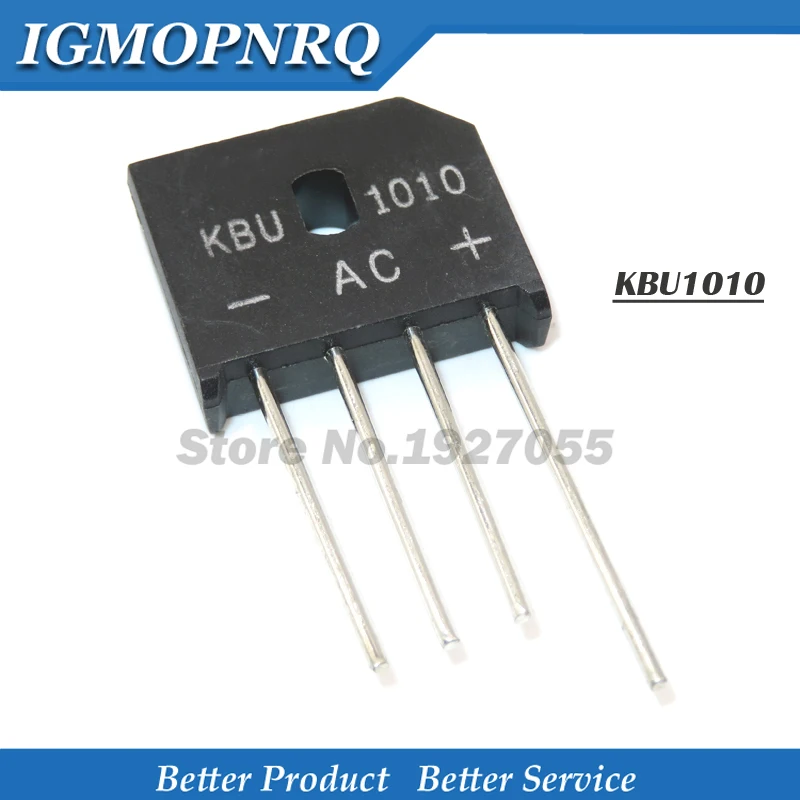 5PCS KBU1010 KBU-1010 10A 1000V U1010 ZIP Diode Bridge Rectifier diode New